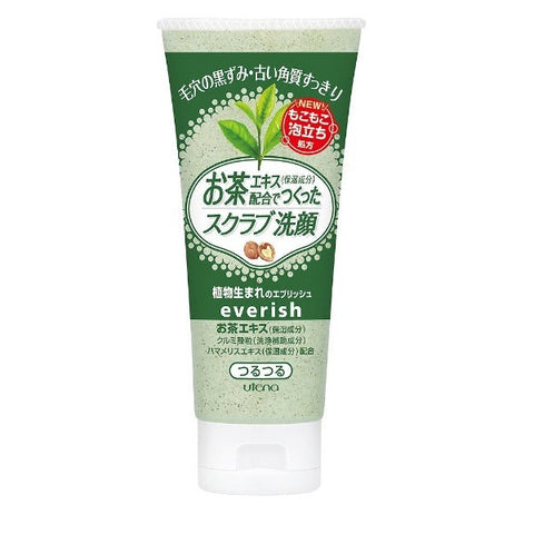 Utena Everich Scrub Wash Green Tea 130g - Gentle Exfoliating Face Srub Wash