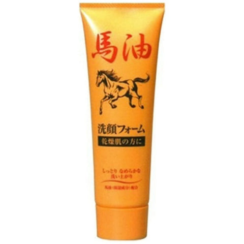 Junyaku Bayu Horse Oil Facial Cleansing Foam 120g - Japanese Facial Cleanser