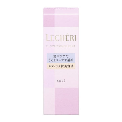 Kose Lecheri Glow Essence Stick 9.5g - Stick Type Essence Provides Natural Looking Gloss