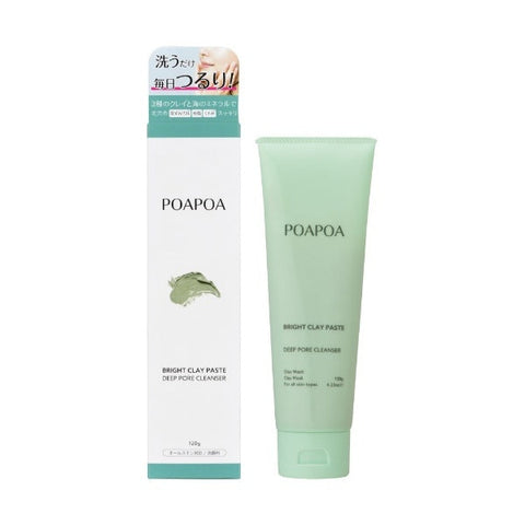 Mandom Poapoa Bright Clay Paste Deep Pore Cleanser 120g - Deep Pore Face Wash