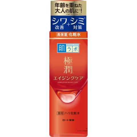 Rohto Hada Labo Gokujun Aging Care Medicinal Tension Toner 170ml - Moisturizing Toner For Aging Skin