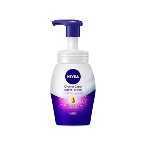 Nivea Cream Care Weakly Acidic Foam Face Wash 150ml - Japanese Foam Cleanser