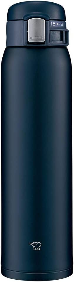 Zojirushi Mahobin (Zojirushi) Water Bottle Stainless Mug Bottle Direct Drinking Lightweight Cold Insulation One Touch Open Type Lightweight 600Ml Black SM-SF60-AD