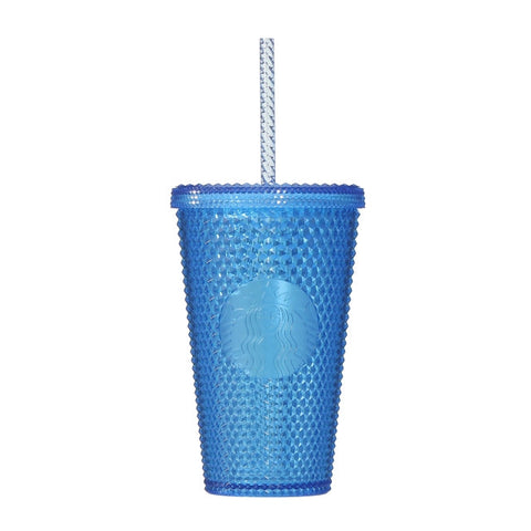 Starbucks Logo Cold Cup Tumbler Bumpy Blue 473ml - Japanese Starbucks Tumbler