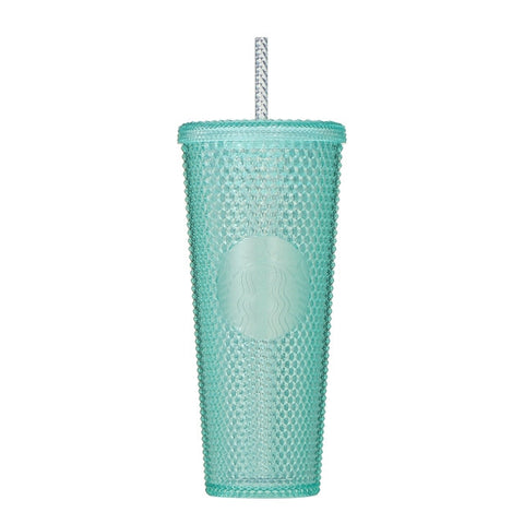 Starbucks Logo Cold Cup Aqua Studded Tumbler Bumpy Green 473ml - Japanese Starbucks Tumbler