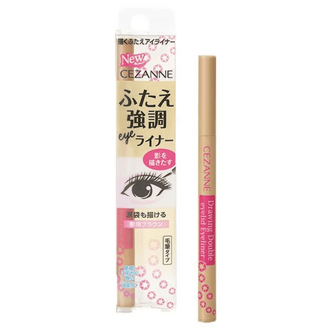 Cezanne - Drawing Double Eyelid Eyeliner (Brown Eye Shadow) - 0.5ml