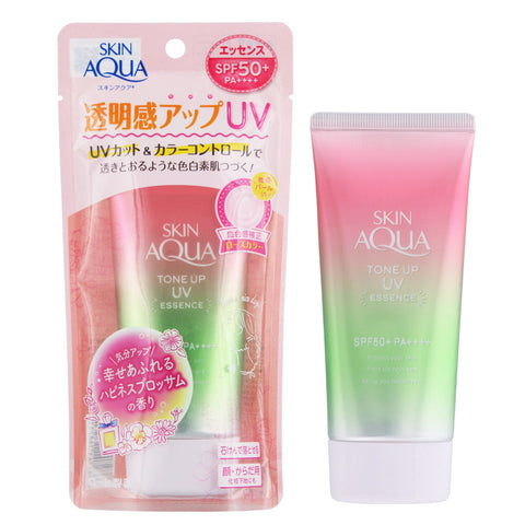 SKIN AQUA Tone Up UV Essence Happiness Aura Sunscreen Rose 80g