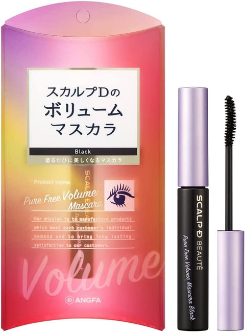 Angfa Scalp D Beaute Pure Free Volume Mascara Black - Eyelalsh Caring Mascara