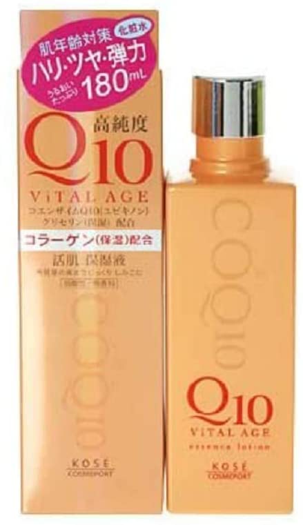 Kose Cosmeport Q10 Vital Age Lotion 180ml - Japanese Anti-Aging Lotion