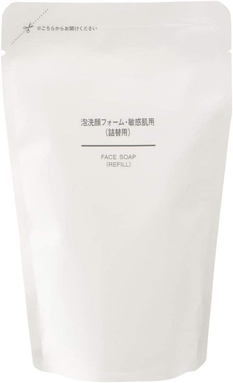 Muji Foaming Cleansing Foam For Sensitive Skin Refill Refill