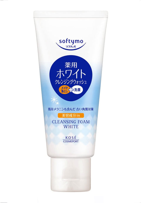 Kose Softymo Medicated White Cleansing Wash Mini 60g - Japanese Whitening Cleansing Foam