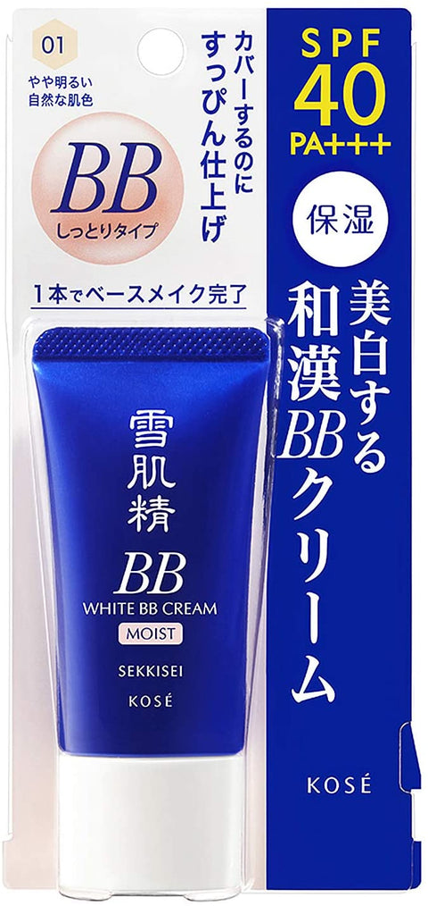 Kose Sekkisei White BB Cream Moist SPF40/ PA+++ 30g - Kose Makeup Products