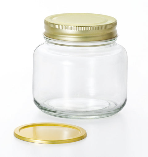 Aderia Double Cap Glass Container 375Ml Set Of 6 Made In Japan Airtight Leak Resistant M6431