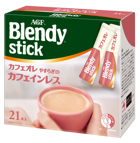 Agf Blendy Stick Cafe Au Lait Yasuragi Decaffeinated 21 Bottles Japan [Caffeineless Coffee] [Stick Coffee]