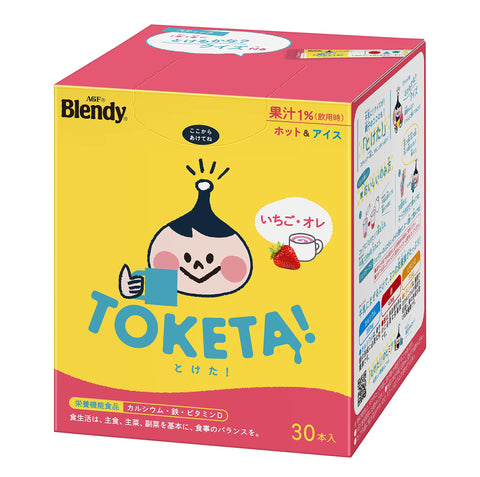 Agf Japan Blendy Toketa Strawberry Ole 30 Milk - Foods With Nutrient Function Claims