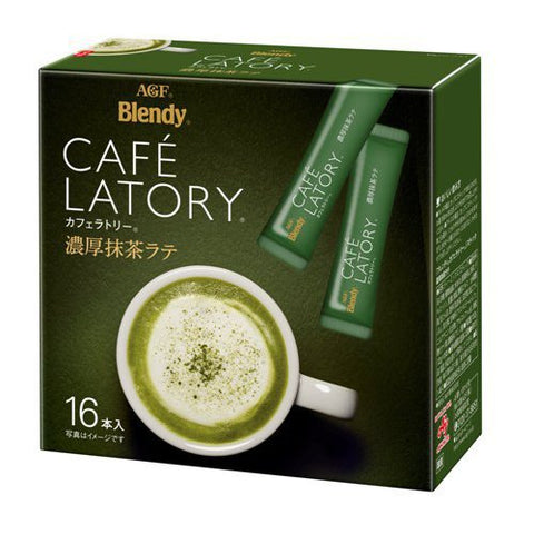 Ajinomoto Agf Blendy Cafe Latory Matcha Latte 16 Sticks - Matcha Latte From Japan