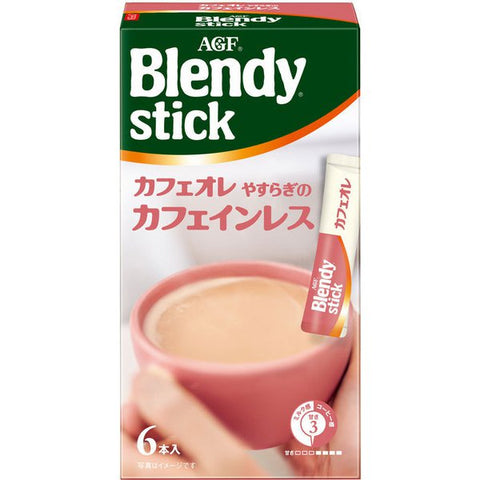 Ajinomoto Agf Blendy Stick Cafe Au Lait Caffeine Free 6 Sticks - Caffeine Free Instant Coffee