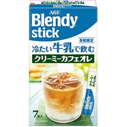 Ajinomoto Agf Blendy Stick Creamy Cafe Au Lait With Cold Milk 7 Sticks - Iced Milk Coffee