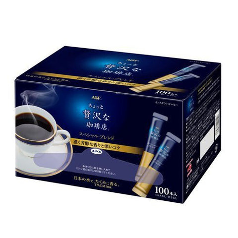 Ajinomoto Agf Slightly Luxurious Coffee Shop Special Blend Instant Coffee 100 Sticks - High Quality