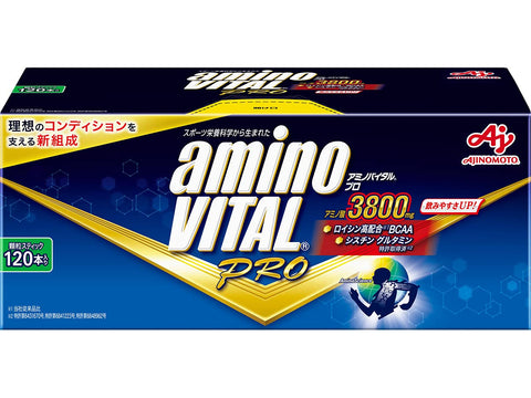 Amino Vital Pro Grapefruit Flavor 120 Box Japan - 3800Mg Bcaa Eaa Amino Acids Conditioning