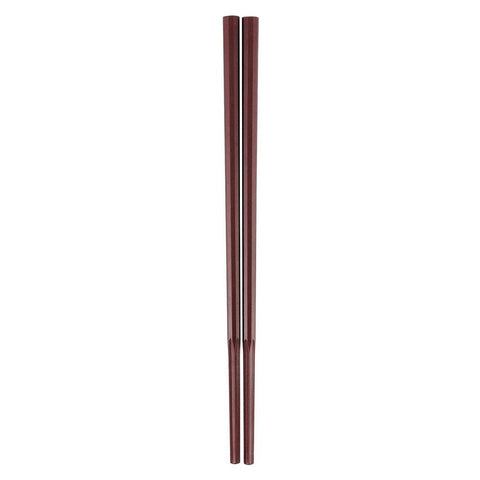 Akebono Decagonal Noodle Chopsticks Extra Thick Scarlet - 21cm