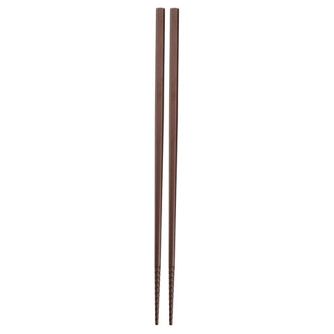 Akebono Hexagonal Tornado Line Chopsticks Brown - 18cm