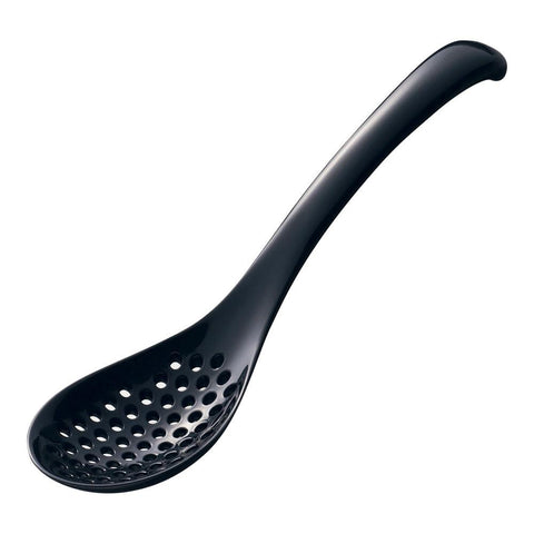 Akebono Multi Use Perforated Spoon Black - Large