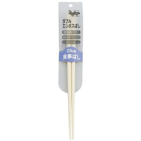 Akebono Ivory Double-Embossed Non-Slip Chopsticks 23Cm From Japan