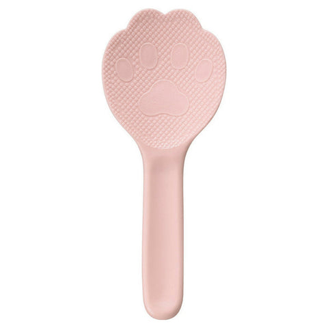 Akebono Non-Stick Kitty Cat Paw Shamoji Rice Spatula Cat Paw (19.2cm) - Pink