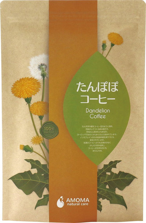 Amoma Natural Care Dandelion Coffee 2.5G X 30 Tea Bags Japan Roasted Non-Caffeine No Additives No Pesticides Pregnancy Breastfeeding Postpartum