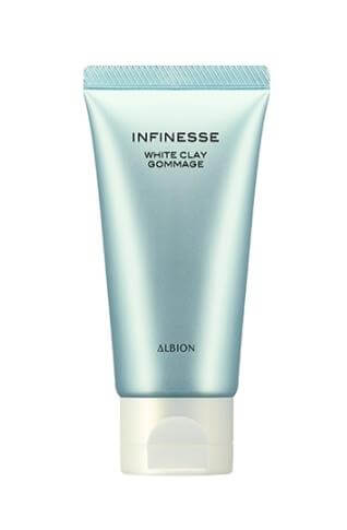 Albion Infinesse White Clay Gommage Removes Impurities 70g - Japanese Facial Clay Mask