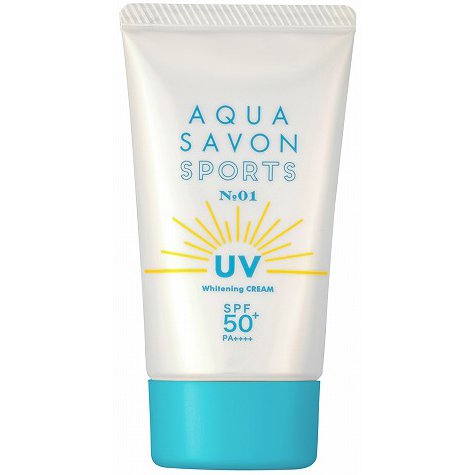 Aqua Savon Sports UV Whitening Cream NO.01 SPF50+ PA++++ 40g - Sunscreen For Outside Activities