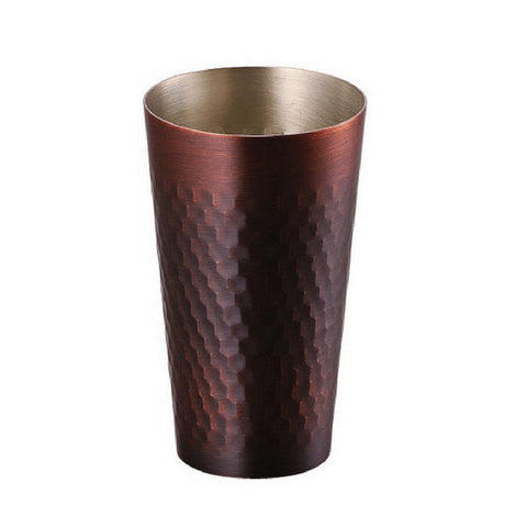 Asahi Copper Cooler Glass (Bronze Finish) 330ml