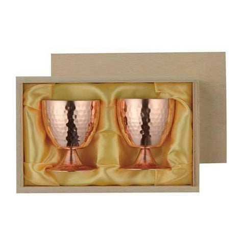 Asahi Copper Double-Wall Cold Sake Goblet 58Ml Set of 2 Glasses