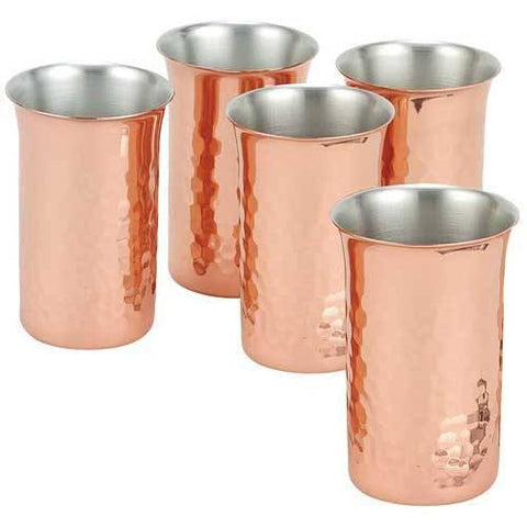 Asahi Copper Small Glass 160Ml Set of 5 Glasses (CNE928)