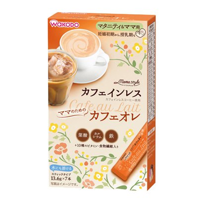 Asahi Group Foods Wakodo Cafe Au Lait Stick 7 Packs x 13.6g - Instant Milk Coffee