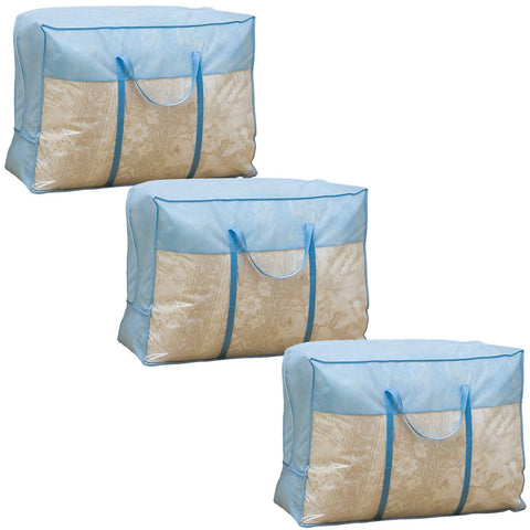 Astro Japan Duvet Storage Bag 3 Single/Double Blue Nonwoven Vertical 102-15 With Handle