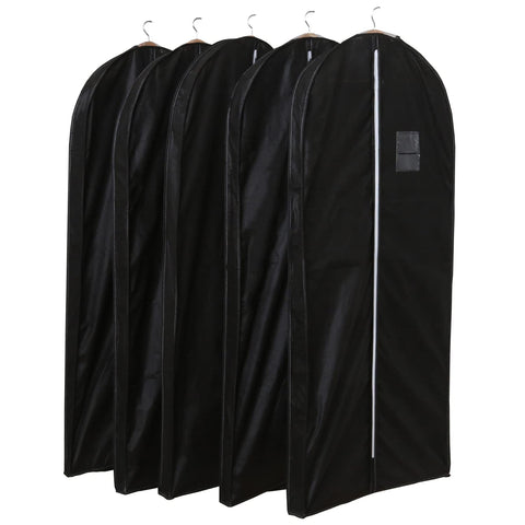 Astro 5Pc Garment Cover Set Long Size Gusseted Breathable Non-Woven Fabric Japan - Dust & Mite Resistant Insect Repellent Pocket