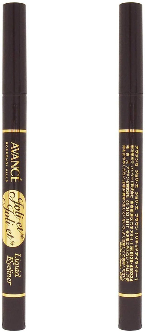 Avance Joli Et Joli Et Liquid Eyeliner Brown Waterproof 0.6ml - Japan Liquid Eyeliner