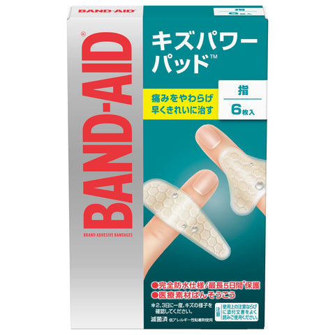 Band-Aid Wound Power Pad Finger Wraps Knuckle Adhesive Plaster 6Pcs Japan