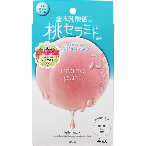 Bcl Momo Puri Cool Jelly Mask 4 Sheet