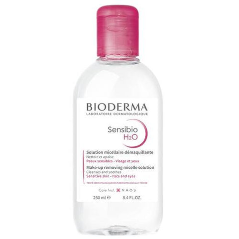 Bioderma Sancibio H2O D Moisturizing 250ml - Makeup Remover Face Cleanser for Sensitive Skin