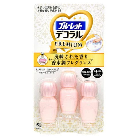 Bluelet Decor Premium Toilet Bowl Gel Parfum 7.5G X 3 Bottles Japan Fragrant & Stain-Preventing 30 Days