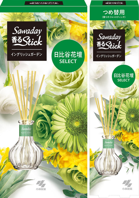 Buy Bulk Sawaday Kaoru Stick Hibiya Kadan English Garden Air Freshener 70Ml + Refill Japan