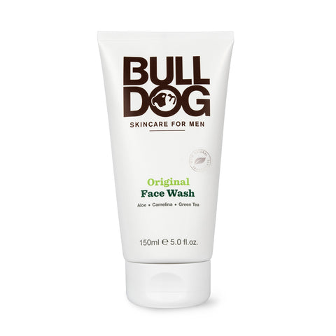 Bulldog Original Face Wash Aloe/Camelina/Green Tea Containing 150ml - Japanese Men's Facial Cleanser