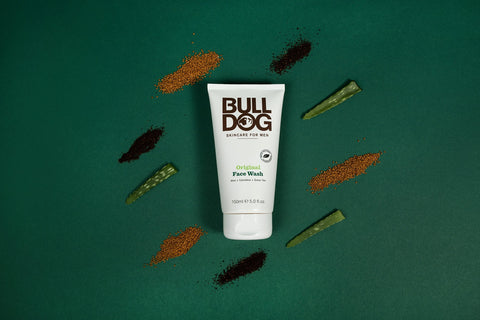 Bulldog Original Face Wash Aloe/Camelina/Green Tea Containing 150ml - Japanese Men's Facial Cleanser