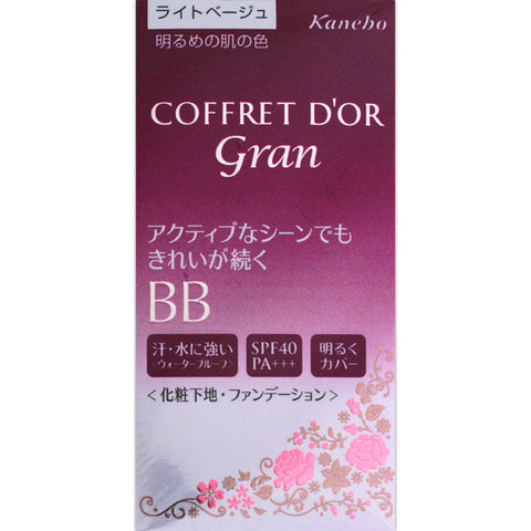 Kanebo Coffret D’or Gran Cover Fit BB Waterproof Light Beige SPF40/ PA +++ 25g