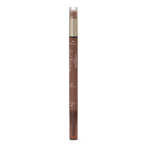 Canmake 3In1 Eyebrow 01 Natural Brown Pencil Eyebrow Powder Eyebrow With Brush