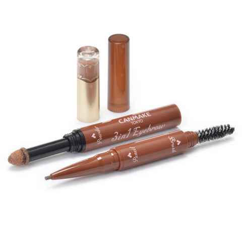 Canmake 3In1 Eyebrow 03 Warm Brown