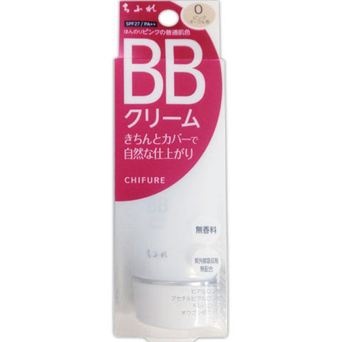 Chifure Foundation BB Cream SPF27 PA++ Slightly Pink Color 50g - Japanese Makeup Base